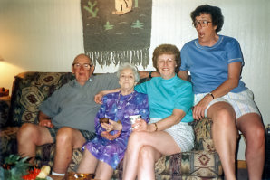 Francis Goyetche of Newburyport, MA, Grace (Goyetche) Bouchie, Norma (Goyetche) Munroe & Doris Goyetche of Gloucester, MA  (1994)