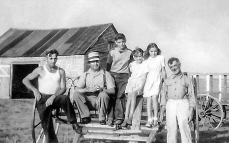 Wilfred Goyetche of Gloucester, MA, Eddie Bouchie of Gloucester, MA & Jimmy Goyetche of Petit de Grat, NS (1946)