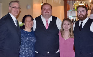 Mark & Pamela (Goyetche) Fialli of North Reading, MA with Michael, Jennifer & Stephen (2019)