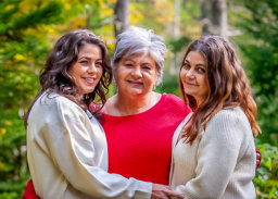 Colleen (Goyetche) Boudreau of Petit de Grat, NS with daughters Adelle & Amy (2024)