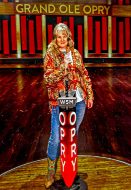 Susan Goyetche of Cochrane, AB on the Grand Ole Opry stage in Nashville  (2026)